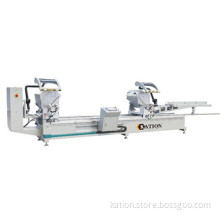 Aluminum-plastic profile double-head cutting sawing machine